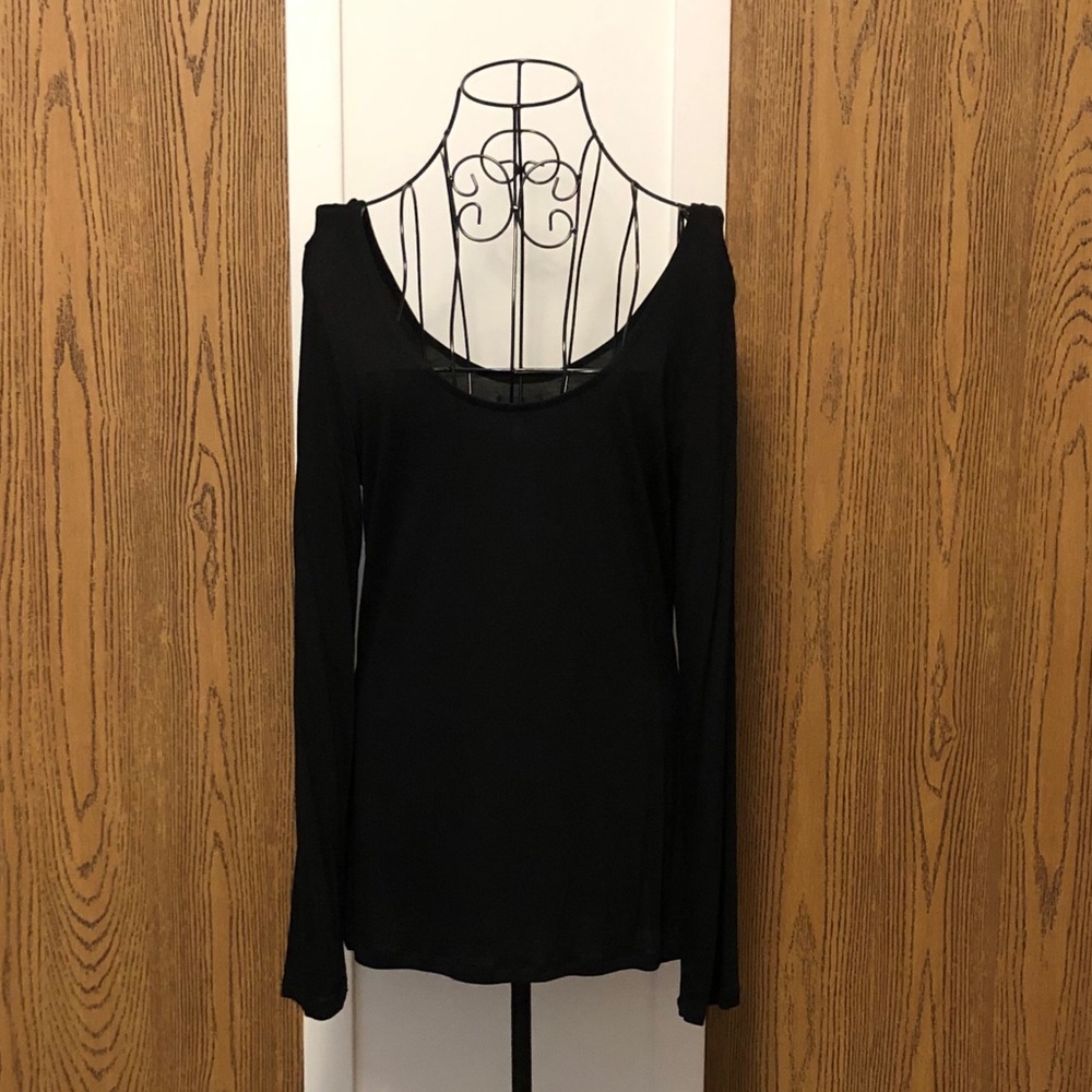 Wet Seal black scoop neck top